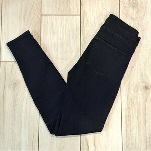 ABERCROMBIE & FITCH High Rise Super Skinny Jegging, Black, Size 25WX28L